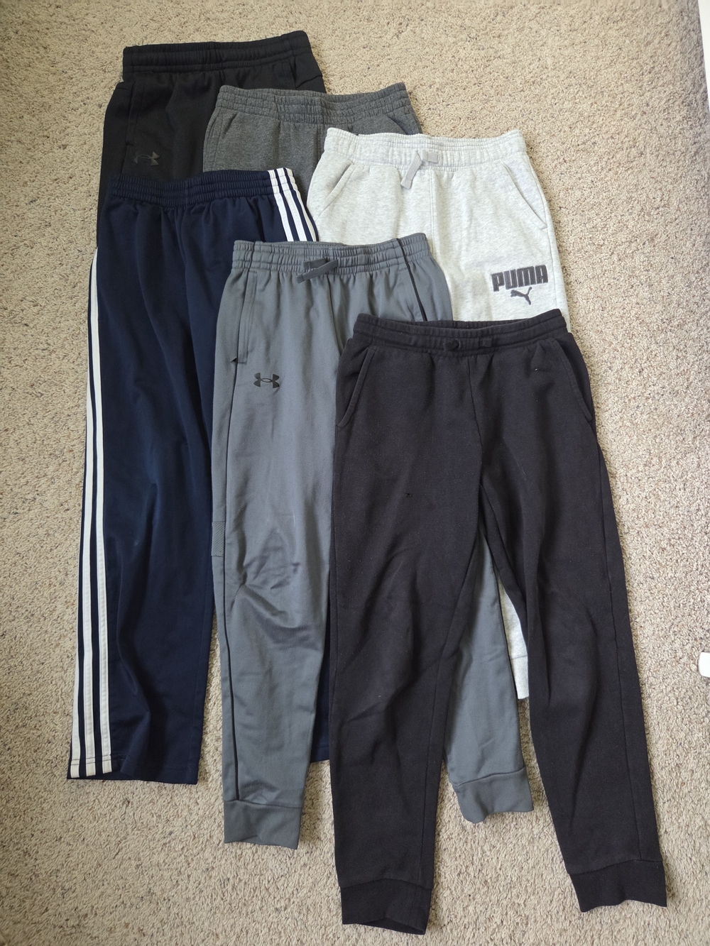 Boys Joggers Bundle in Navy, Gray, Black, Light Gray